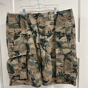 Levi's Green and Brown Cargo Shorts